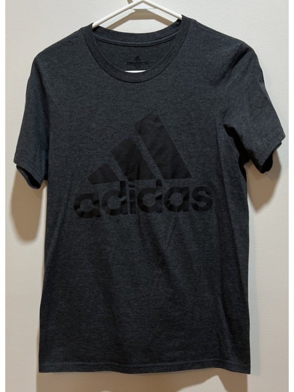 Adidas Amplifer Tee~ Short Sleeve T-Shirt ~ Size Small ~ Heather Gray Color